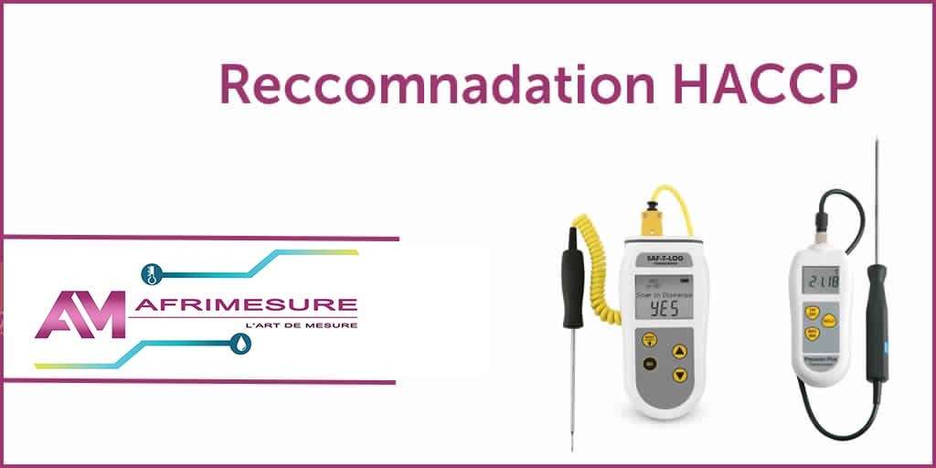 Recommandations HACCP