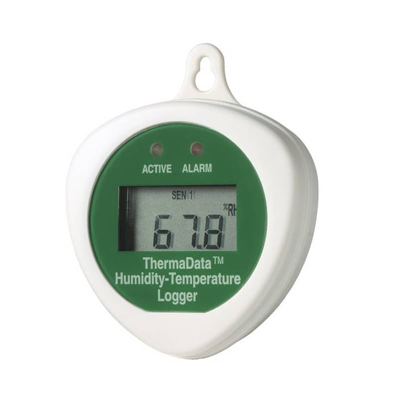 ThermaData®HTDF Logger , enregistreur humidité et température, 0 à 100%HR,  -20°C à 85°C, avec écran