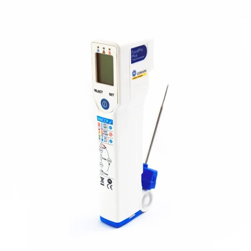 Thermomètre portatif étanche à platine RTD, sonde de 1/8dia x 5L, avec  certificat d'étalonnage